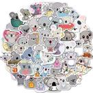 50 adesivos de vinil PVC à prova dágua com tema de coala em desenho animado 50 adesivos de vinil PVC à prova dágua com tema de coala em desenho animado