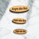 50 Aplique oval em MDF (1x3cm)