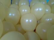 50 Balões de latex 9 polegadas liso Amarelo Citrino para fins de personalização ou orname- São Roque