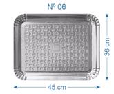 50 Bandeja de Bolo Salgado Laminado Prateado Nº6 50 Bandeja de Bolo Salgado Laminado Prateado Nº6