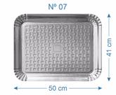 50 Bandeja de Bolo Salgado Laminado Prateado Nº7 50 Bandeja de Bolo Salgado Laminado Prateado Nº7