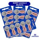 50 Baterias Sony Cr2016 3v Atacado Original Relógio Carro 50 Baterias Sony Cr2016 3v Atacado Original Relógio Carro