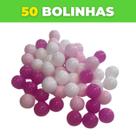 50 bolinhas rosa princesa