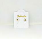 50 Brincos solitários folheados a ouro 18 k