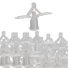 50 buchas plásticas para drywall 24 a 32mm vonder