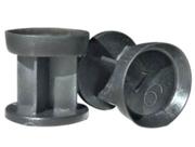 50 Buchas plásticas pretas para enchimento cartucho de metal tamanho 16