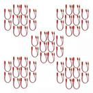 50 Cabos Y Rca 2 Macho 1 Femea Cristal Matte Vermelho