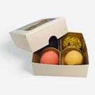 50 Caixas Branca P/ 4 Doces C/visor + Forminhas 50 Caixas Branca P/ 4 Doces C/visor + Forminhas