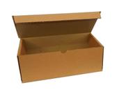 50 Caixas de papelão 20x10x7 montável, papelão resistente, pequena para correios sedex