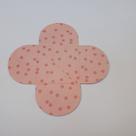 50 Caixetas para doces -Rosa Poá