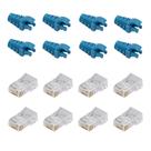50 Capas protetoras "Snap In" Azul Claro e 50 Conectores RJ45 Cat5e SOHO PLUS 50 Capas protetoras "Snap In" Azul Claro e 50 Conectores RJ45 Cat5e SOHO PLUS