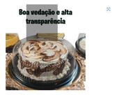 50 Embalagem Para Bolo Torta Bipack Bp50 Preta Tampa Alta
