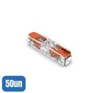 50 Emendas Inline Reta 2 Vias 0,25-4,0MM 221-2411 - Wago