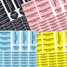 50 Etiquetas Escolares Vinil COR PREFERIDA 50 Etiquetas Escolares Vinil COR PREFERIDA