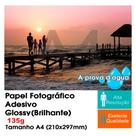 50 Folhas A4 Papel Foto Adesivo Prova Dágua Glossy Brilhante 135g
