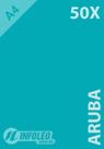 50 Folhas Papel Color Plus Aruba (Azul Turquesa A4 180g