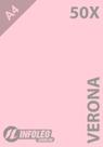 50 Folhas Papel Color Plus Verona (Rosa Bebê) A4 180g