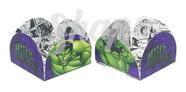 50 Forminhas Doces Hulk Core Caixeta Decoração Festa Regina