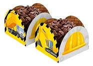 50 Forminhas Para Doces Construção Regina Festas - Caixeta Amarelo