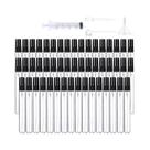 50 Frascos De Vidro Recarregáveis de 10ml Com Conjunto De Dispensador De Funil E Seringa