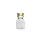 50 Frascos Pet 10ml c/ Tampa Alumínio Dourada Lembrancinhas