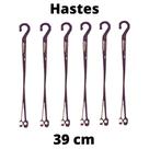 50 Hastes Para Pendurar Vasos e Cuias Marrom 39CM