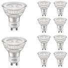 50 Lâmpadas Led Bivolt 4.8w Philips Dicroica Luz Quente Gu10