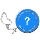 50 Latinhas Personalizada com Mini Terço