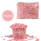 50 Litros Flocos De Proteção enchimento Biodegradável Rosa