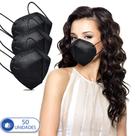 50 Máscara Não Reutilizáveis PFF2 KN95 Pretas Para Proteção 50 Máscara Não Reutilizáveis PFF2 KN95 Pretas Para Proteção