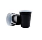 50 Mini Copo Americano preto Festa Descartável Premium 30ml