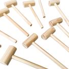 50 Mini Martelo de Madeira p/ Chocolate e Artesanatos-15x5 cm 50 Mini Martelo de Madeira p/ Chocolate e Artesanatos-15x5 cm