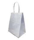 50 Mini Sacola Kraft Branco Presente Joia Semi Joia Acessorio Bijuteria Festa