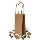 50 Mini Sacolas Kraft 8x5x16cm Presente Cosméticos Luxo
