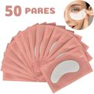 50 Pares Protetor Pálpebra Gel Alongamento Cílios Patch Pad