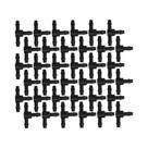 50 PEÇAS Conector T De Plástico Com 3 Vias Para Tubos De 4/7mm, Acoplamentos Para Mangueiras De