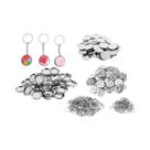 50 Peças De Chaveiros Dupla Face 25mm 32mm 37mm, Suprimentos Para Fabricação De Chaveiros Redondos, 50 Peças De Chaveiros Dupla Face 25mm 32mm 37mm, Suprimentos Para Fabricação De Chaveiros Redondos,