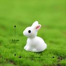 50 Peças De Mini Figuras De Coelhinhos Da Páscoa, Ornamentos Para Micro Paisagens, Decoração De
