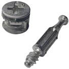 50 Peças De Pino Girofix + 50 Peças De Castanha Grande Girofix 15 x 12mm