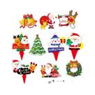 50 Peças De Topos De Bolo De Natal, Decorações De Cupcake Para Festa Infantil Com Papai Noel E Rena, 50 Peças De Topos De Bolo De Natal, Decorações De Cupcake Para Festa Infantil Com Papai Noel E Rena,
