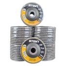 50 Peças disco flap curvo 4.1/2 115mm metais ferrosos Grão 50 Stein
