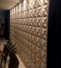 50 Placas 3D PVC Revestimento De Parede Decorativa Estrelar 25Cm
