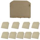 50 Placas Para Bornes De Passagem Mat70 Bege - Metaltex