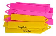 50 Placas Rosa/amarelo Identificação Mudas, Plantas, Flores