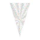 50 Saco Para Cone Trufado Lembrancinha 14x22,5cm