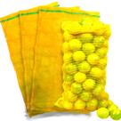 50 Sacos Rafia 38X77 Rede Amarela P/ 15kg Frutas Legumes