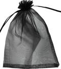 50 Saquinhos Tule Organza embalagem lembrancinhas 20x30 preto