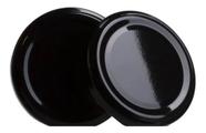 50 Tampa 63mm Preta Metal Esmaltada 50 Tampa 63mm Preta Metal Esmaltada