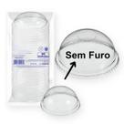 50 Tampas Bolha p/ Copo 700ml 770ml Transparente 102,3mm SC:Sem Furo