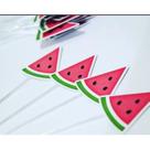 50 topper tag plaquinha para doces festa aniversário comemoração fruta fatia melancia